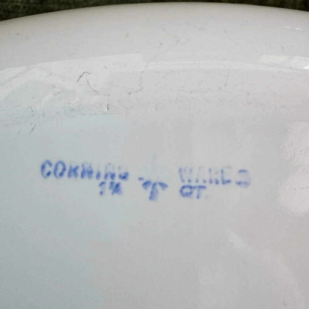 Vintage Corningware Blue Cornflower Casserole Dish 1 3/4 qt 1960-1961